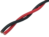 AUDIO SYSTEM OFC RØD/SORT SNOET HØJTTALERKABEL 4,0mm² 100M